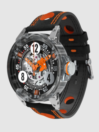 Review High Quality B.R.M Replica Watches For Sale BRM V6-44-SA Makrolon Orange